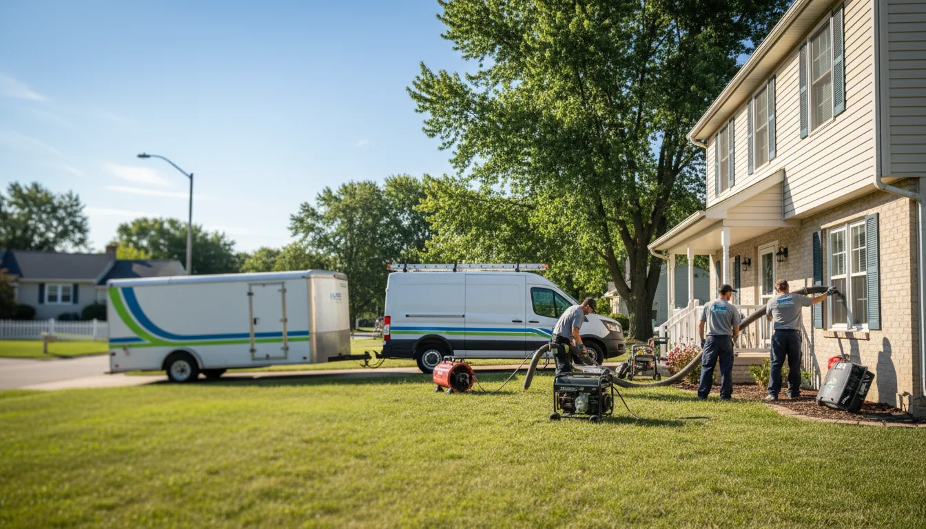 Flooded Basement Restoration And Cleanup With Repair in Benton, IL near me